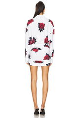 Boyfriend Neck Mini Dress