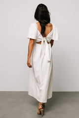 Indie Back Tie Dress | Off White
