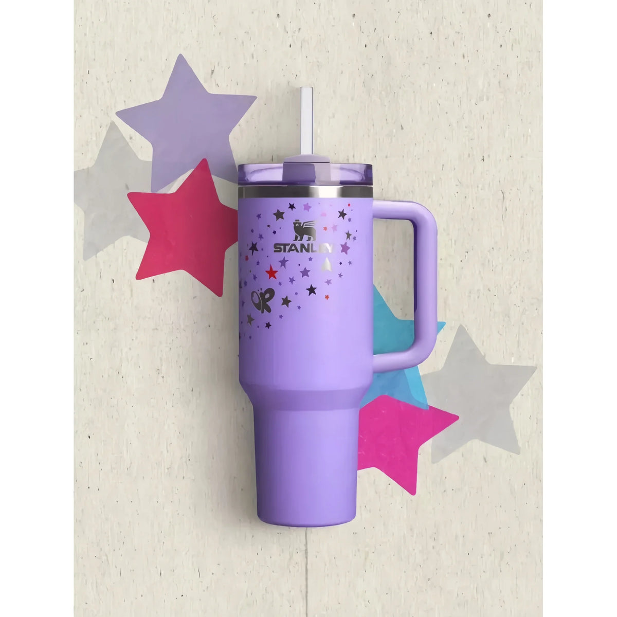 Stanley 40 oz Stainless Steel H2.0 Flowstate Quencher Tumbler-Cosmo Pink Valentine's Day