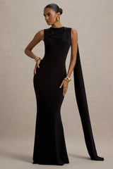Mia | Black Maxi Dress With Sash
