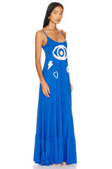 Beatrix Painted Evil Eye Dress