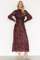 Penelope Velvet Maxi Dress | Clove