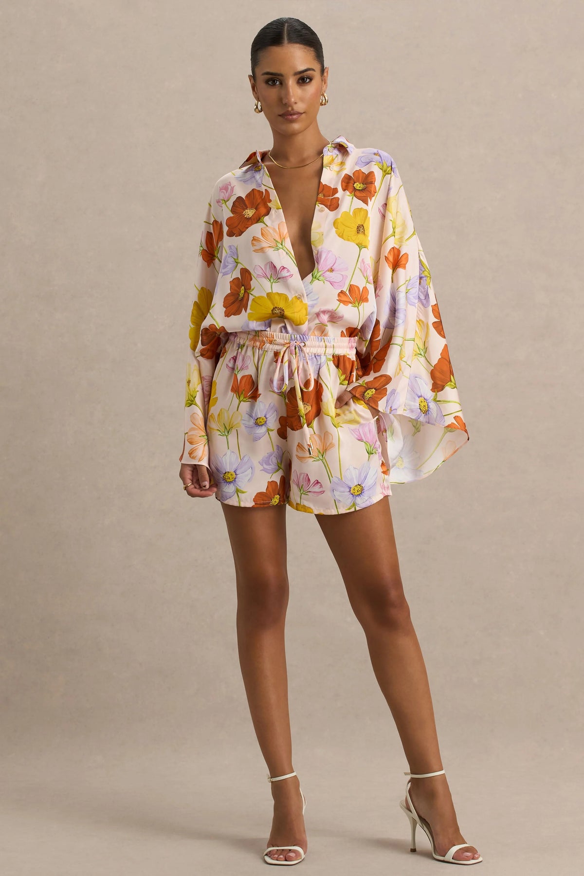 Sovran | Bright Floral Print Shorts