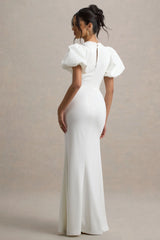 Love Letters | White Puff-Sleeve Maxi Dress