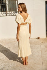 Growing Garden Maxi Dress Yellow