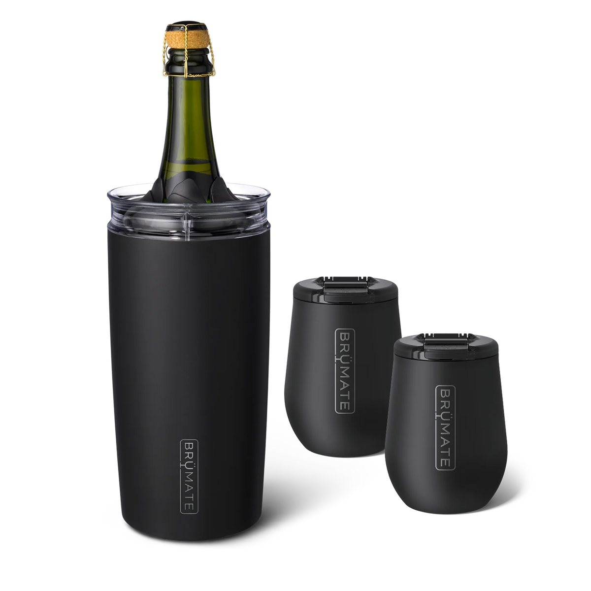 Brumate Bottle Chiller Bundle Matte Black | 49/14oz