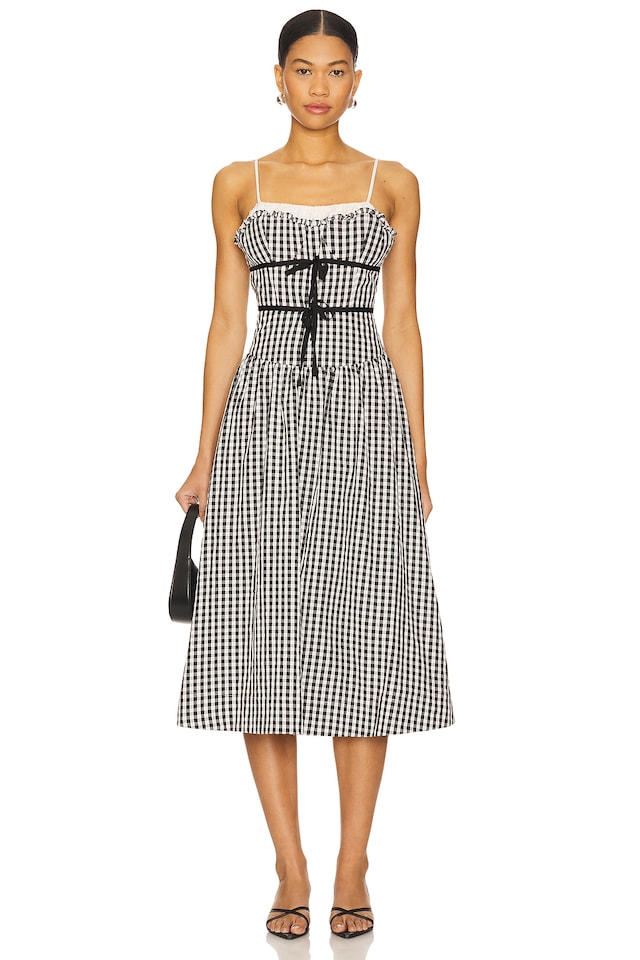 Georgia Gingham Midi Dress