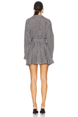 Oversized Shirt Flared Mini Dress